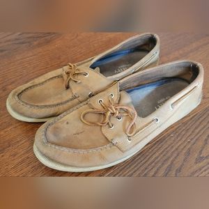 Tan Sperry Boat Shoes
